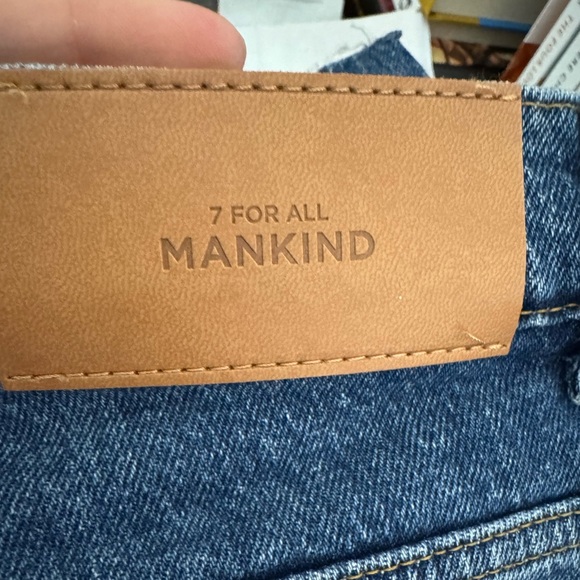 7 FOR ALL MANKIND Barrel Jeans Bonnie Curvilinear in Santa Cruz High Rise 25 NWT - Picture 9 of 11